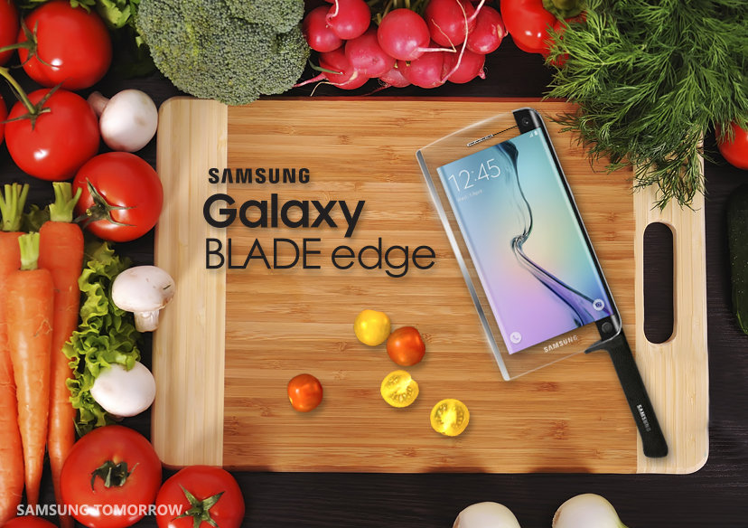 photo of Samsung’s Galaxy Blade Edge is a smartphone that doubles as a meat cleaver image