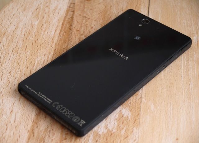 The back of the Xperia Z.