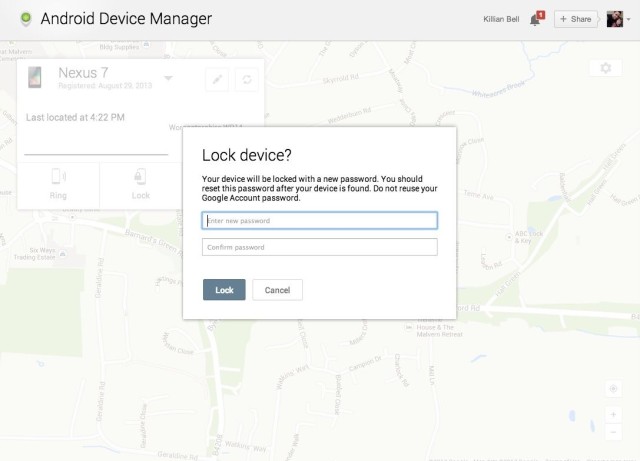 Android-Device-Manager-lock