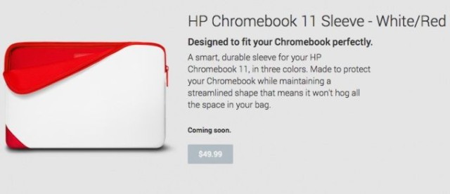 Chromebook 11 Red White Sleeve