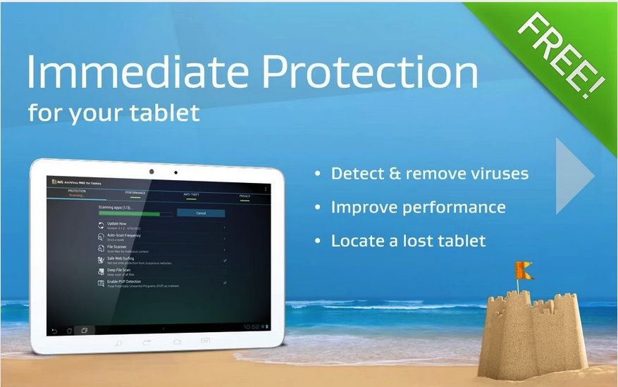 AVG Tablet Security. Image: Play Store.