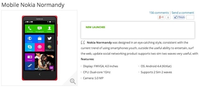 Nokia-Normandy-retail-listing