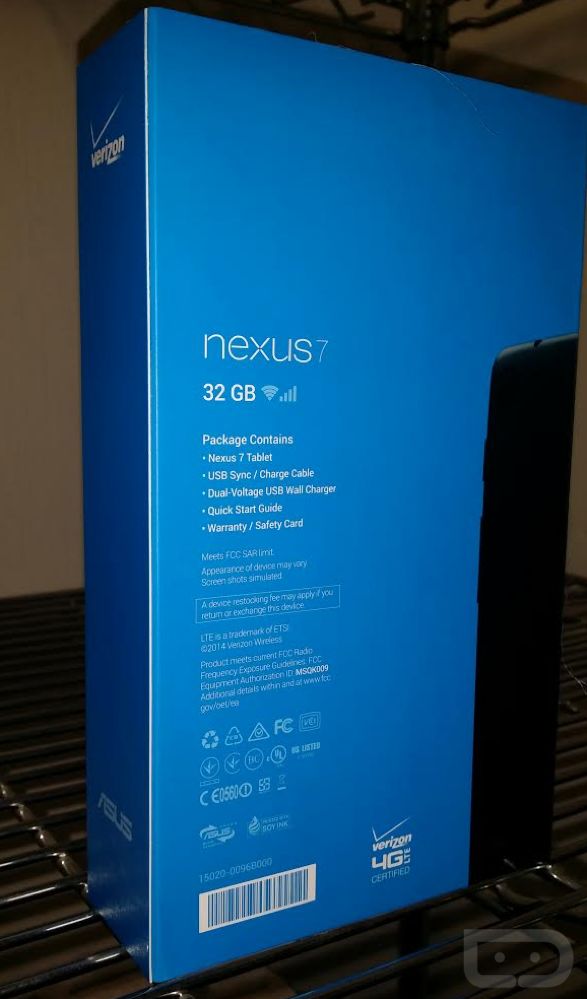 Nexus 7 LTE Details