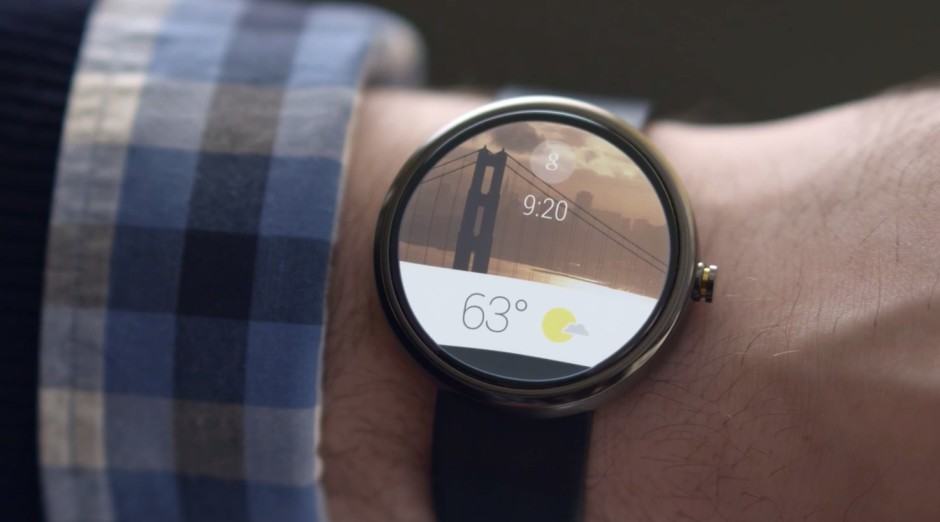 Android Wear on the Moto 360. Photo: Google.