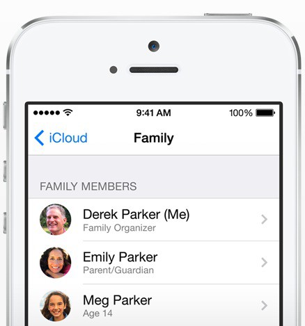 Link your families' iCloud accounts to share all your purchases and more.