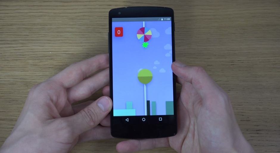 Even Google has its own Flappy Bird clone. Screenshot: Cult of Android