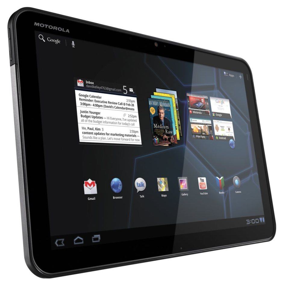 The Motorola Xoom, one of Motorola's first Android tablets. Image: Motorola