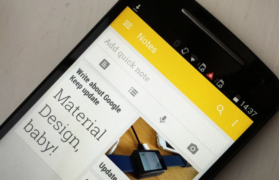 Google Keep gets a makeover. Photo: Killian Bell/Cult of Android