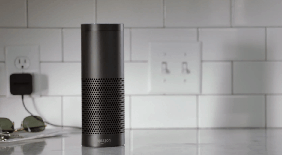 Echo is a speaker that doesn't just play your music. Photo: Amazon
