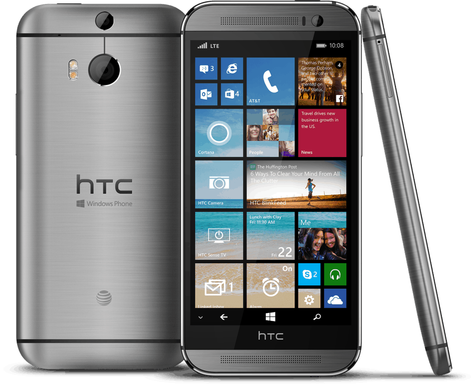Just like the original One M8, but with Windows Phone. Photo: HTC