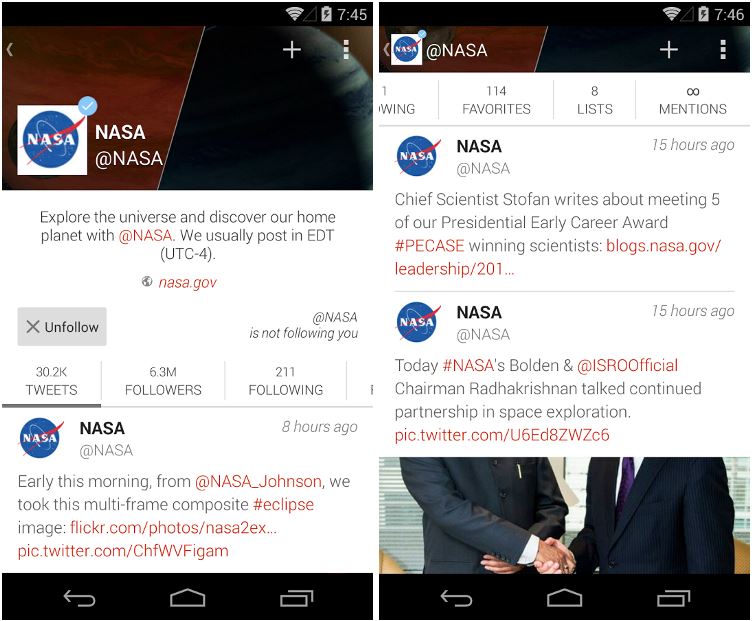 Fenix is the best way to browse Twitter on Android. Screenshots: Google Play