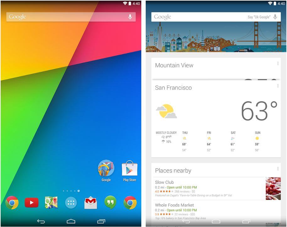 Google's own launcher brings a taste of pure Android to any device. Screenshots: Google Play