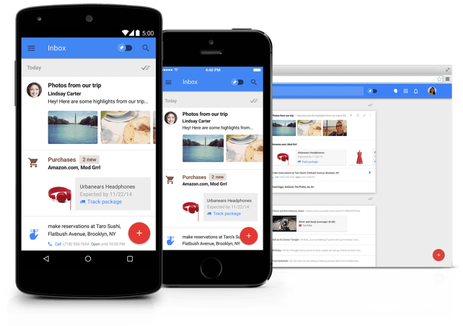 Invite your friends to use Inbox. Photo: Google