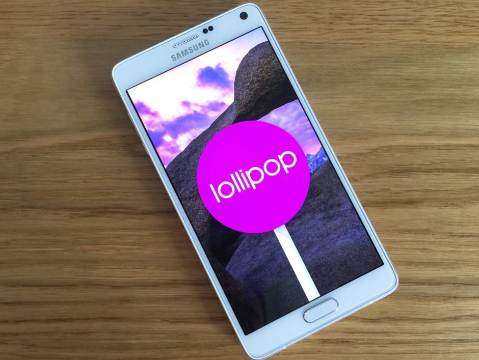 Lollipop on the Galaxy Note 4. Photo: Killian Bell/Cult of Android