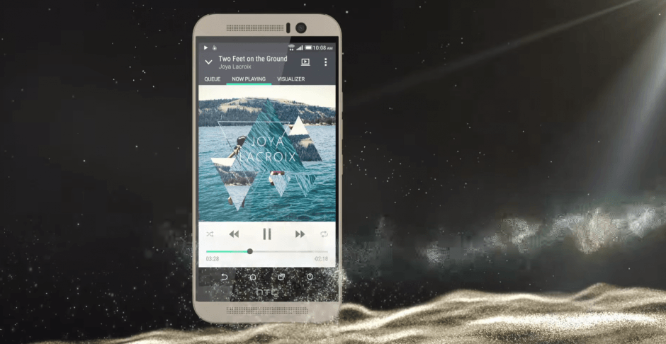 Sense 7's new Music app on the One M9. Photo: HTC