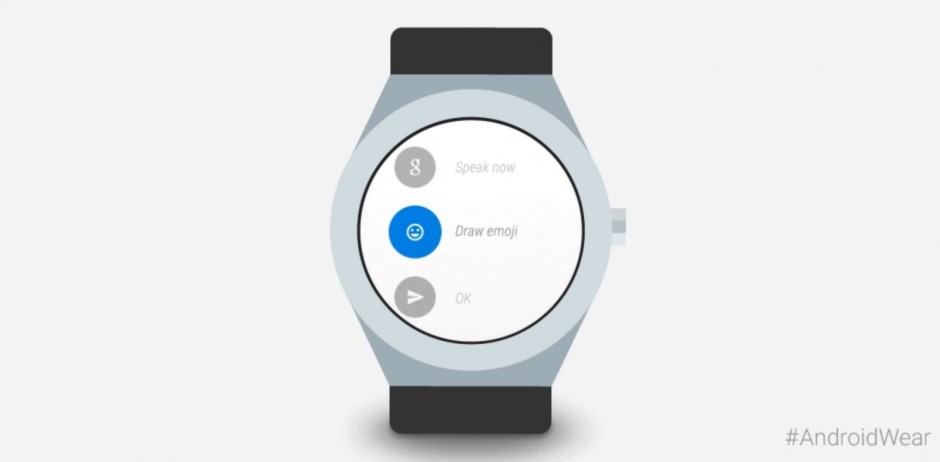 You can now draw emojis on Android Wear. Photo: Google