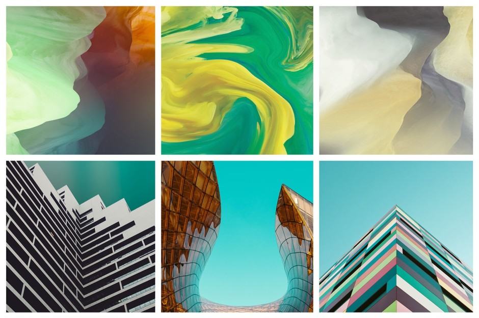 A preview of some of the OnePlus 2's wallpapers. Photo: OnePlus