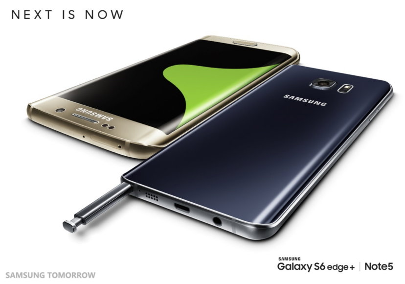 The Note 5 has super specs, but can't match iPhone 6's speed. Photo: Samsung