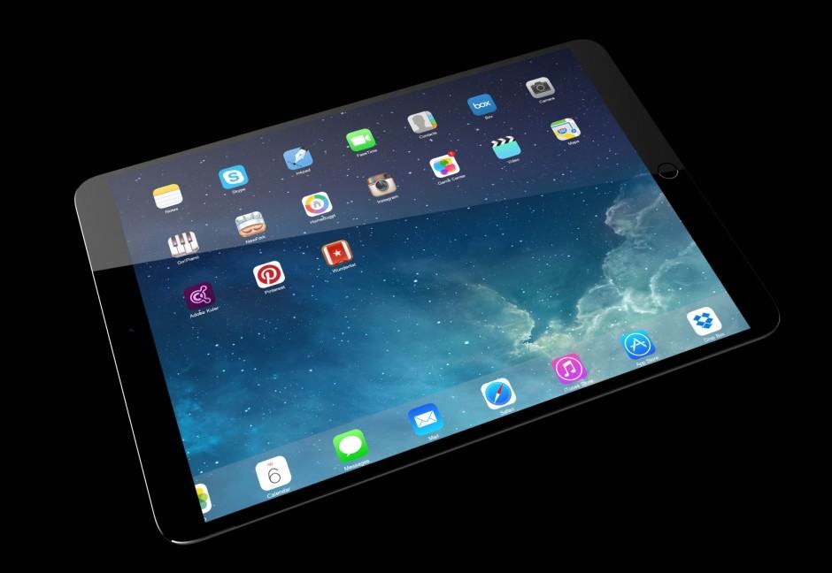 Concept of Apple's giant tablet. 