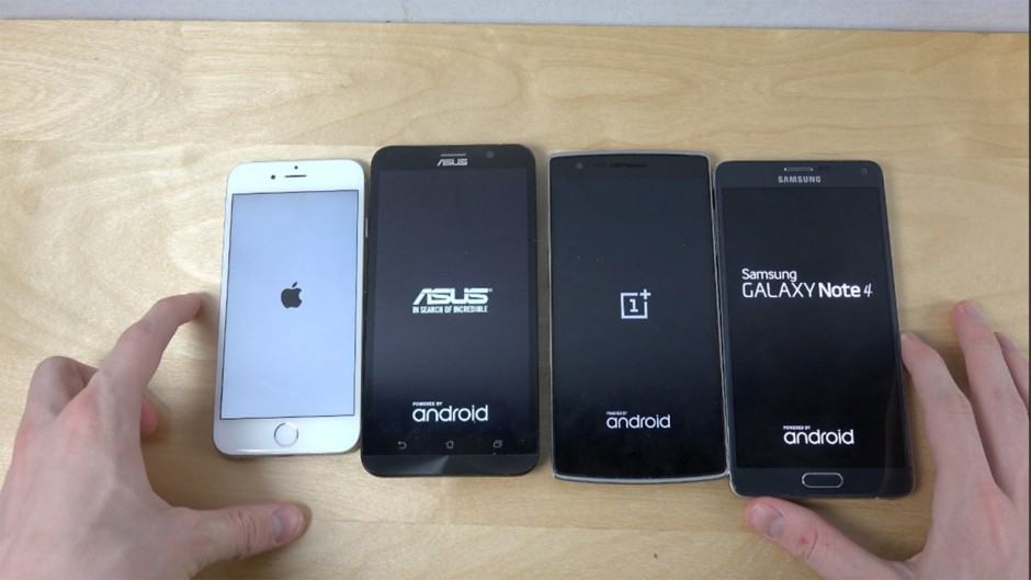 Which of these smartphones charges fastest? Not the iPhone. Photo: Adrian Isen