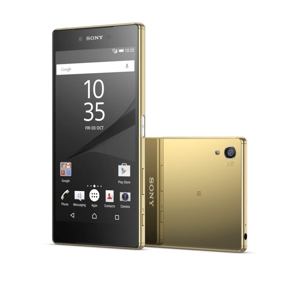 Xperia Z5 Premium is glamorous in gold. Photo: Sony
