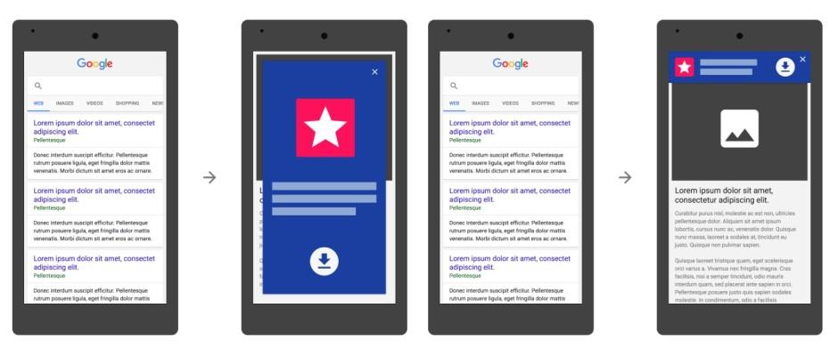 These kinds of app install ads are a bad search experience, says Google. Photo: Google
