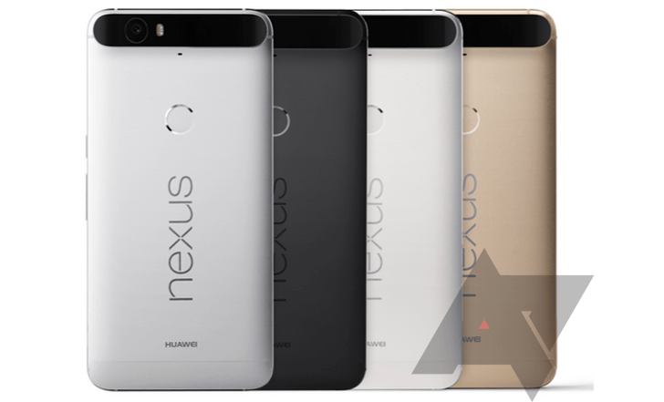 Nexus 6P's four color options. Photo: AndroidPolice