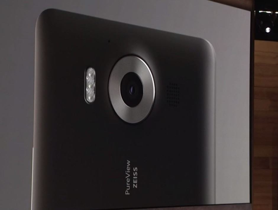 The Lumia 950 family boasts a 20-megapixel camera with triple LED flash. Photo: Microsoft