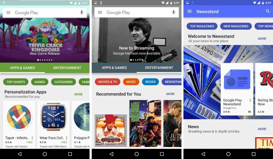Google Play looks great! Screenshots: AndroidCentral