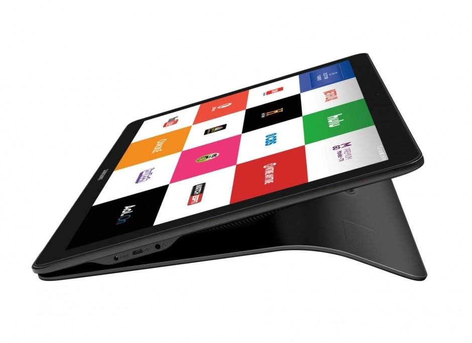 Galaxy View has a built-in stand and carrying handle. Photo: Samsung