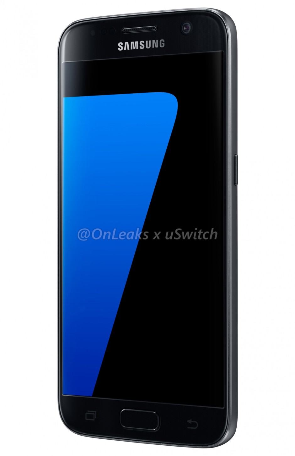 Samsung's Galaxy S7 Edge looks just as good in black. Photo: @onleaks/uswitch