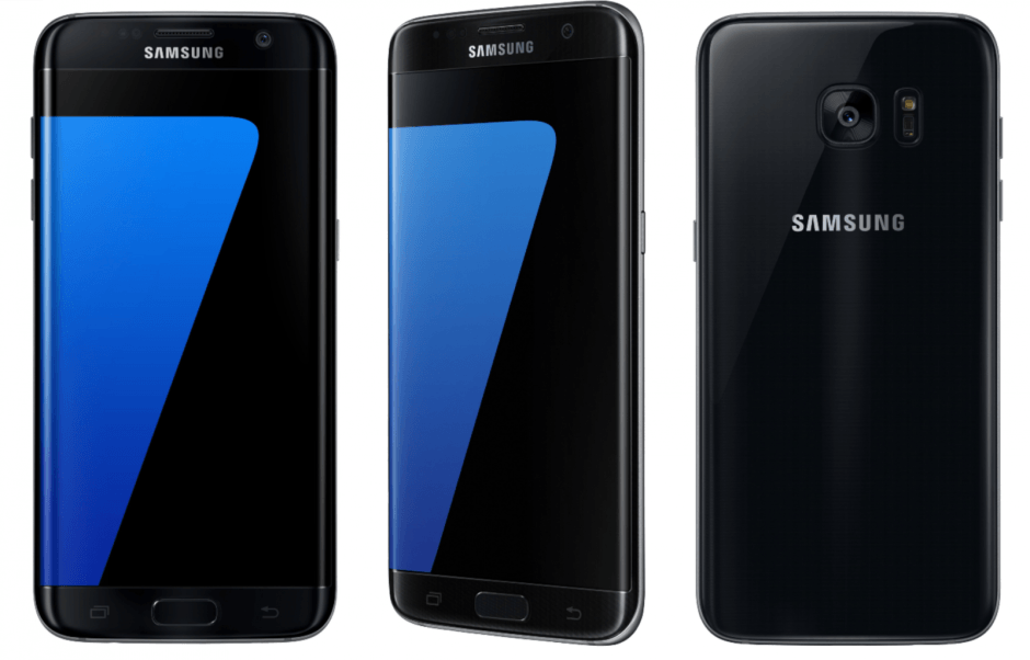 Galaxy S7 edge in black. Photo: Samsung