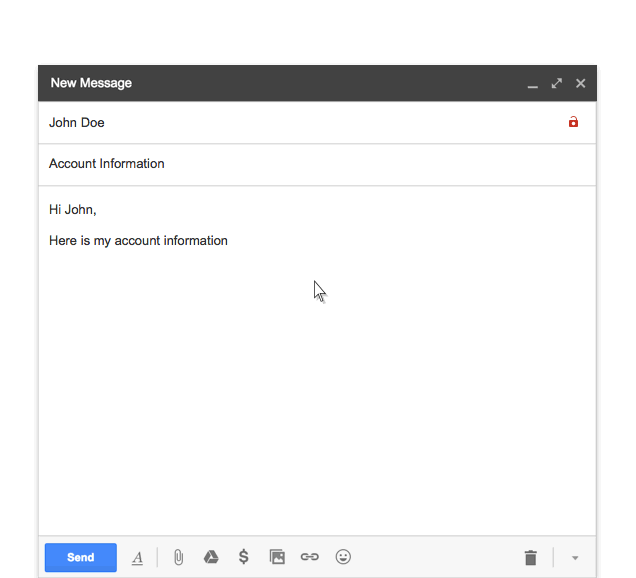 This is what an unencrypted email looks like. GIF: Google
