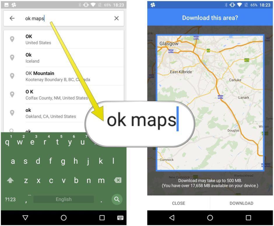 Get your Google Maps to download the area for offline use. Photo: Killian Bell/Cult of Android